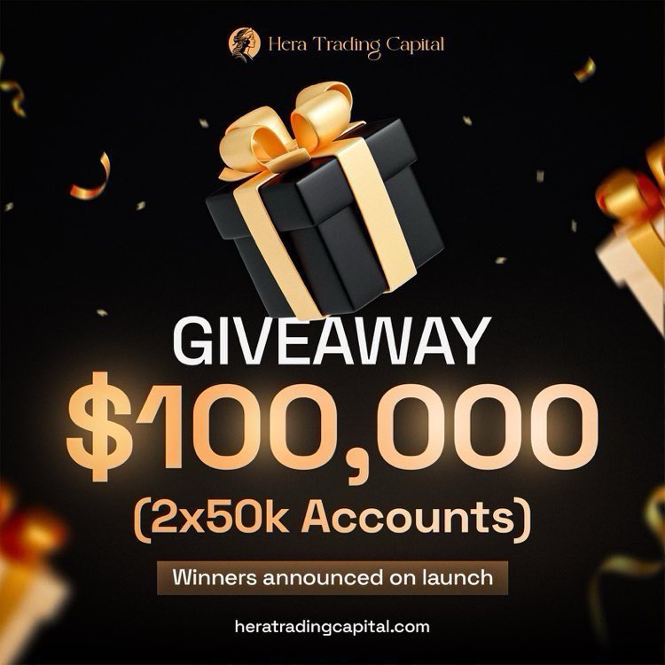 primejoses's tweet photo. 🏛️$100K GIVEAWAY TIME🏛️

Get your free $50k account ready for our launch 🚀

1️⃣Follow @primejoses @HeraTrading, turn on notifications 
2️⃣Like, Retweet and tag 3 traders 
3️⃣Join our Discord Community 
https://t.co/jVPiXg6M9K

Also follow: @LarLarskie1 

🏛️Winners announced on our launch🏛️