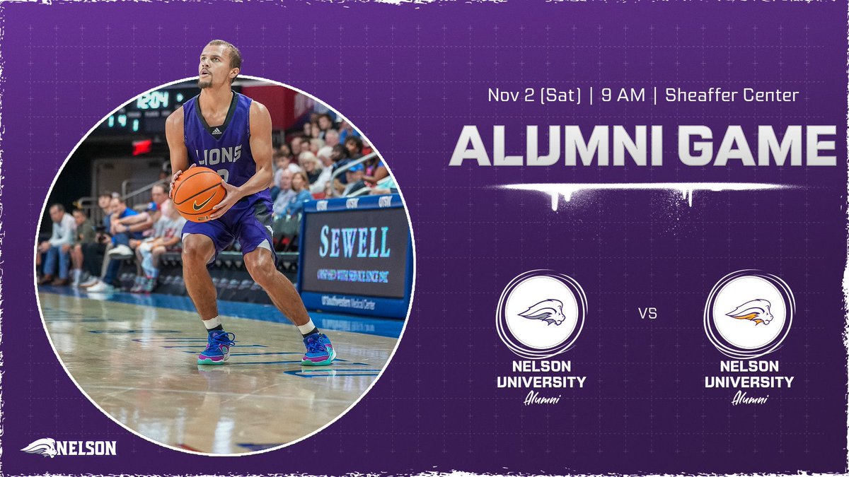 🦁 This Nov 2 (Sat) at 9 AM, it's Lions vs. Lions at the Sheaffer Center for our Alumni Game! 🏀

Not playing? No problem! Stick around for fellowship, nostalgia, hoops, laughs, and a group trip to the homecoming football game! 🏈 Let’s make this a reunion to remember! 💜