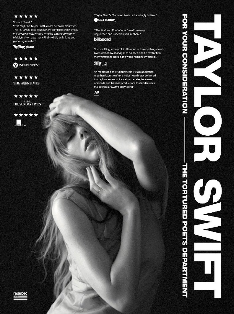 THE13MANUSCRIPT's tweet photo. Taylor’s Grammys poster for 2025
We won 
#ARIASTAYLOR https://t.co/T81Pbpk6sf