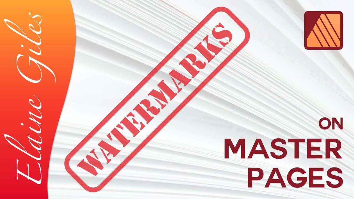 ElaineGiles's tweet photo. ๐ย NEW VIDEO ๐
Working with Watermarks in Affinity Publisher ... all the magic you NEED to know!
https://t.co/TrTBcHNUBG
#AffinityPublisher #DTP #design #MasterPages #Watermarks https://t.co/ZMN9MXLnf7