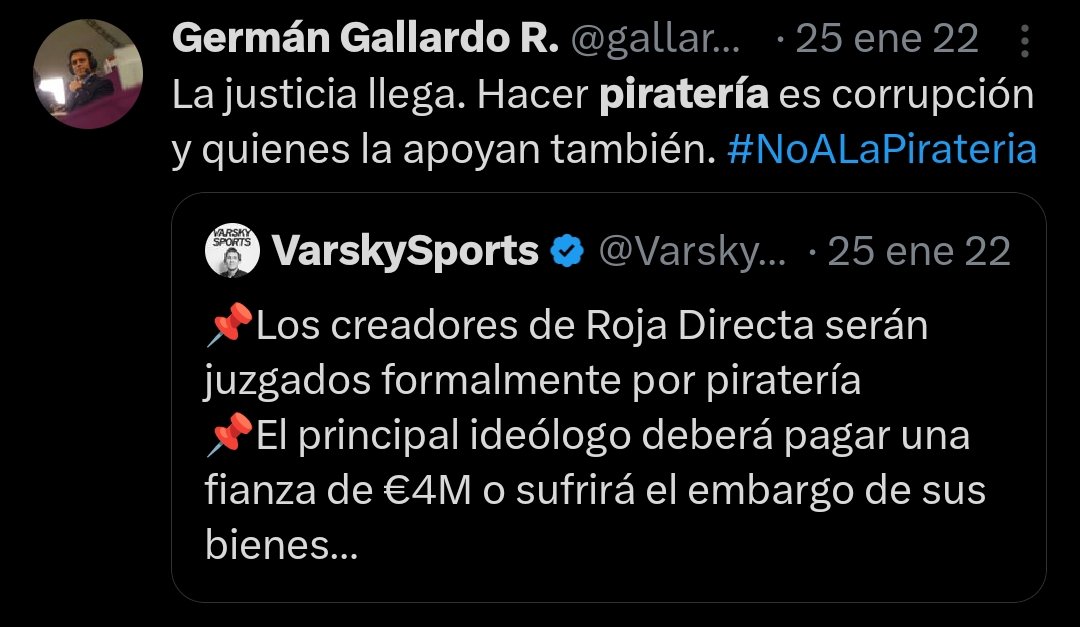 GxlDeLaTuka's tweet photo. Hoy en día la lucha contra la piratería de transmisiones deportivas es muy fuerte en nuestro país, pero los mismos que nos cuestionan por eso colaboran con marcas que venden camisetas réplicas.

¿Doble moral? https://t.co/t9PDBPz0yY