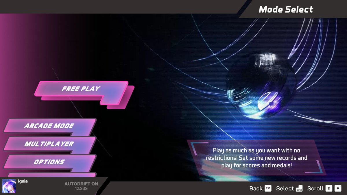 exdrv's tweet image. Version 1.3 is now live! Check out IGNITED in the Story Mode folder as a preview of Ignia's songlist for Part 1 of the story, Anthem of Fighters.

Also included in this update are menu redesigns, Arcade Mode onboarding, and improvements for custom charts! ⚡️ #xdrv