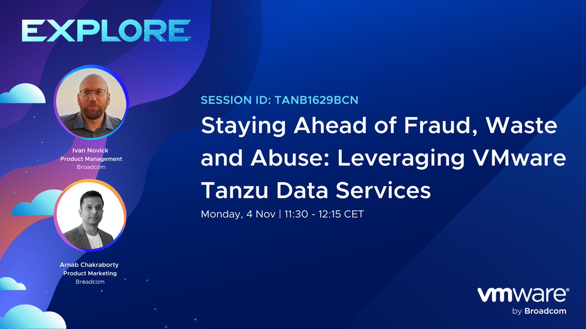 Stay ahead of fraud, waste, and abuse with Tanzu Data! Discover how it empowers organizations to detect and prevent fraud with real-time data analytics. Learn more at #VMwareExplore Barcelona 2024. Don’t miss out- shorturl.at/sHd7G
#VMware #Tanzu #Data #Analytics #AI #BI