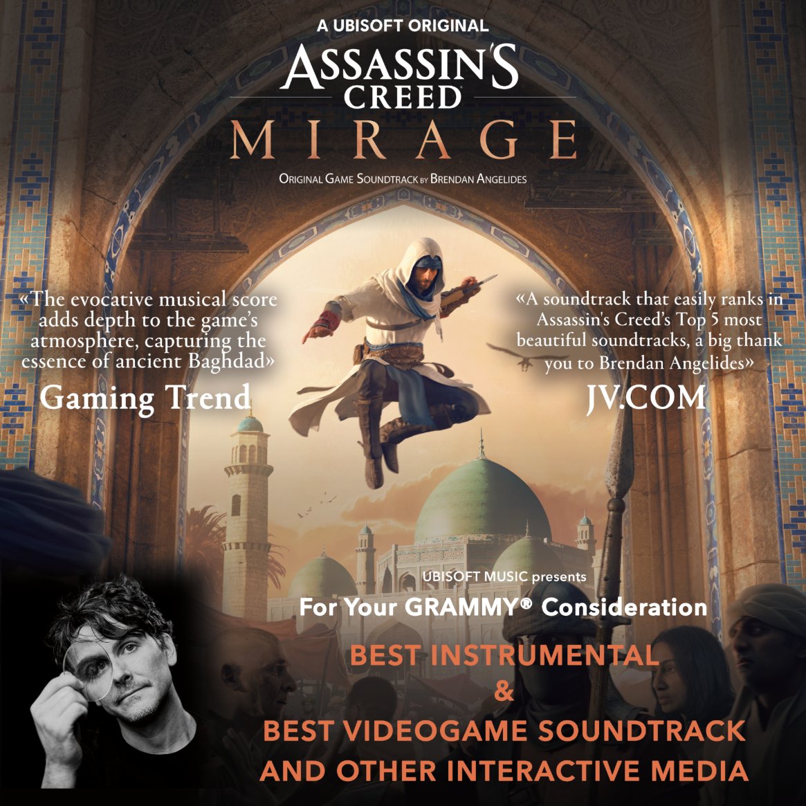 For your GRAMMY® consideration – Best Videogame Soundtrack and Other Interactive Media-  Brendan Angelides (<a href="/B_Angelides/">Brendan Angelides</a>) - Assassin’s Creed Mirage