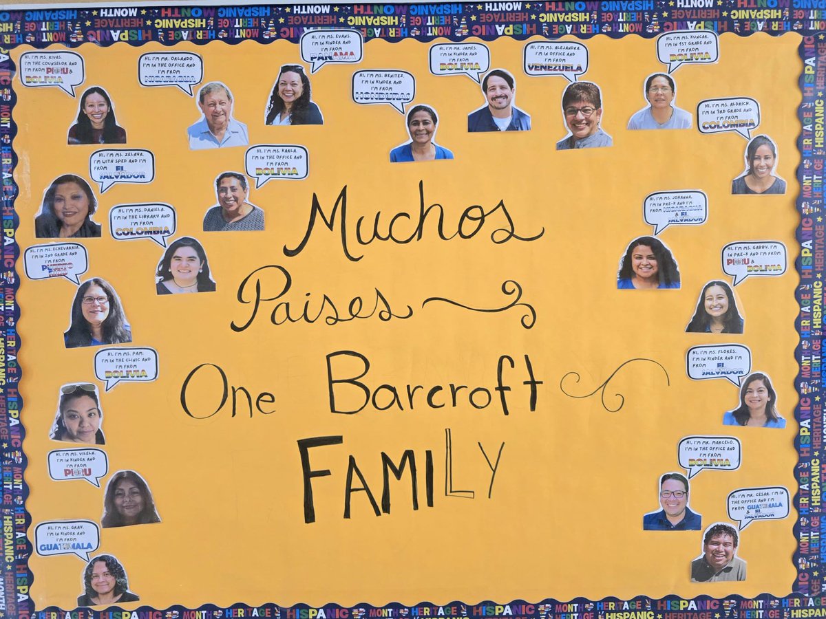 Bilingual Barcroft (@bibachat) on Twitter photo Celebrando el mes de la herencia hispana! Somos una gran familia en Barcroft! 🇧🇴🇵🇪🇨🇴🇸🇻🇬🇹🇵🇦🇻🇪🇳🇮🇵🇷<a href="/BarcroftEagles/">BarcroftEagles</a> Celebrando el mes de la herencia hispana! Somos una gran familia en Barcroft! 🇧🇴🇵🇪🇨🇴🇸🇻🇬🇹🇵🇦🇻🇪🇳🇮🇵🇷<a href="/BarcroftEagles/">BarcroftEagles</a>
