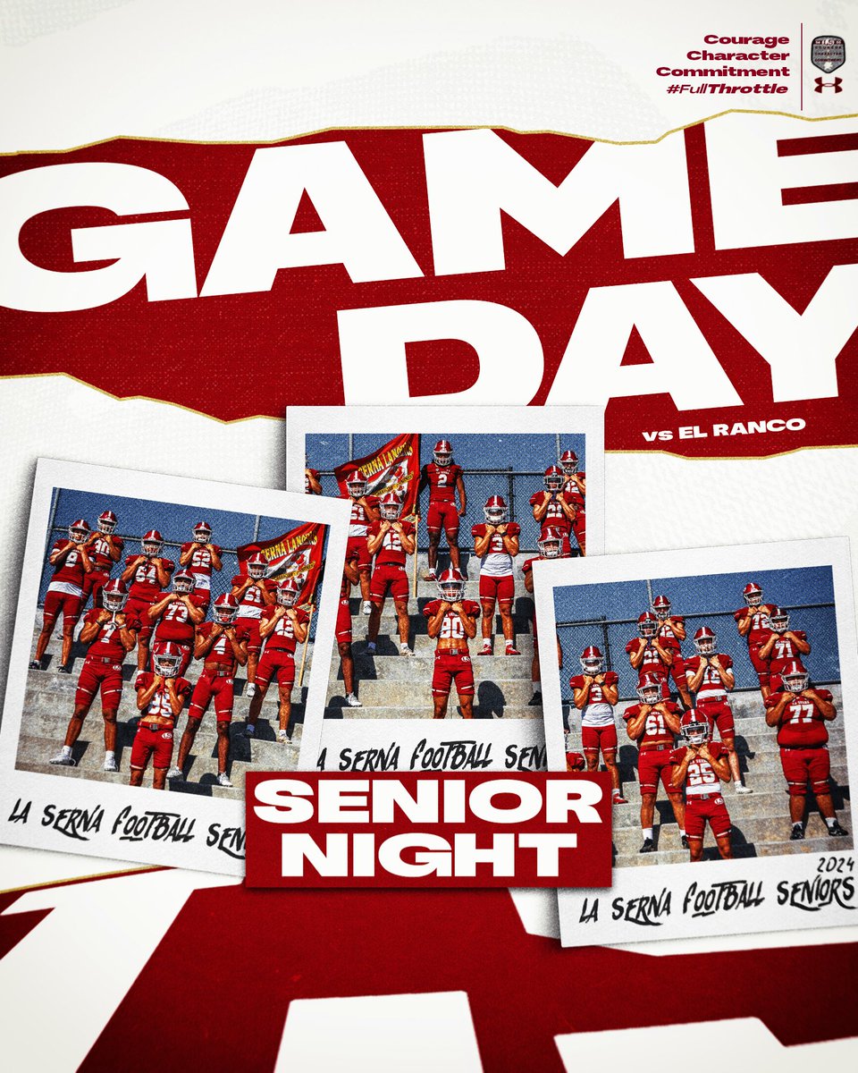 LSHS_Football's tweet image. SENIOR NIGHT vs El Rancho at Sandy T. Stadium • 7 PM Kickoff 
#CourageCharacterCommitment 
#FullThrottle