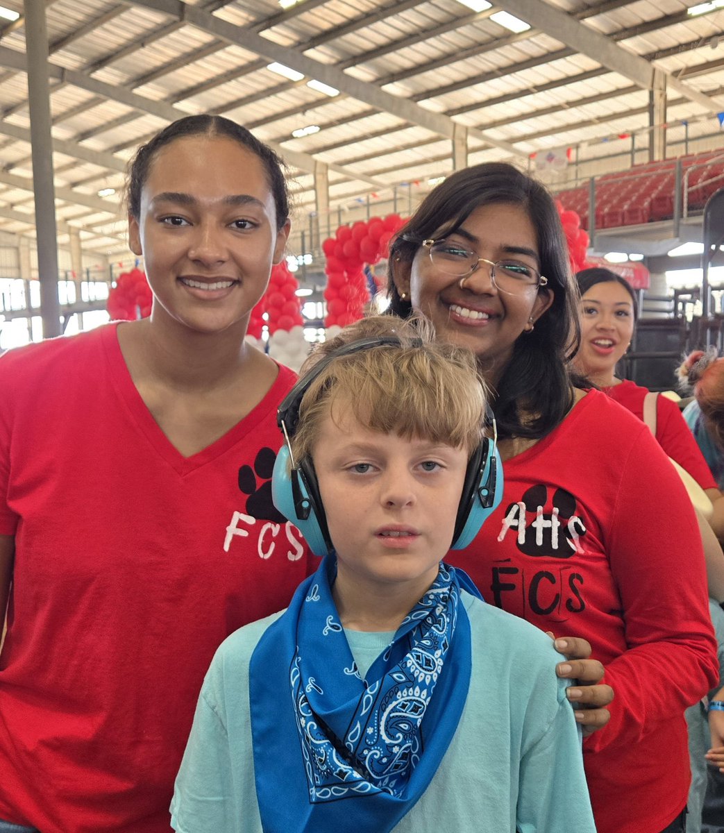 AHS Family and Community Services Seniors taking advantage of the school holiday to volunteer at the Fort Bend County Exceptional Rodeo. All of the little cowboys and cowgirls are having a great time! <a href="/SFAHS_Bulldogs/">Austin High School</a> <a href="/FBISD_CTE/">Fort Bend ISD CTE</a> #YourPathStartsHere