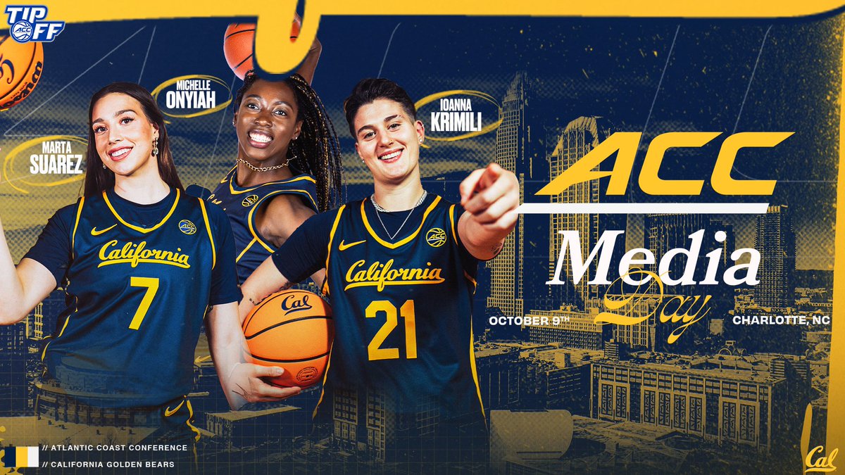 We're all set for ACC Media Day on Oct. 9! <a href="/IIkrimili/">Ioanna Krimili</a> , <a href="/Martasuarezzz/">Marta</a> and Michelle will rep the Bears in Charlotte next week.

For more details and the interview schedule click here: calbea.rs/3YaTLOa