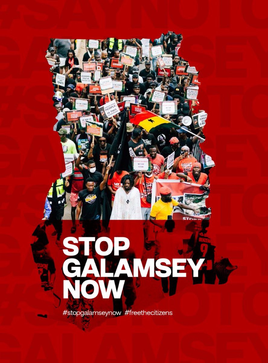 The fight continues. #StopGalamseyNow