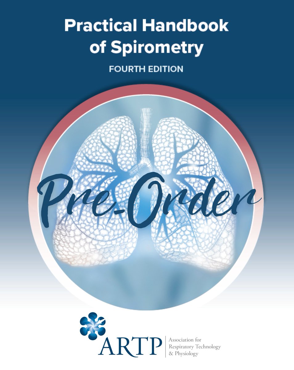 The 4th edition of the ARTP Practical Handbook of Spirometry is now available to pre-order via our online book store for £60+P&amp;P. Please visit artp.org.uk/bookstore for more info. 1 copy per order, dispatch date 22/10/24 #ARTP_News #Spirometry