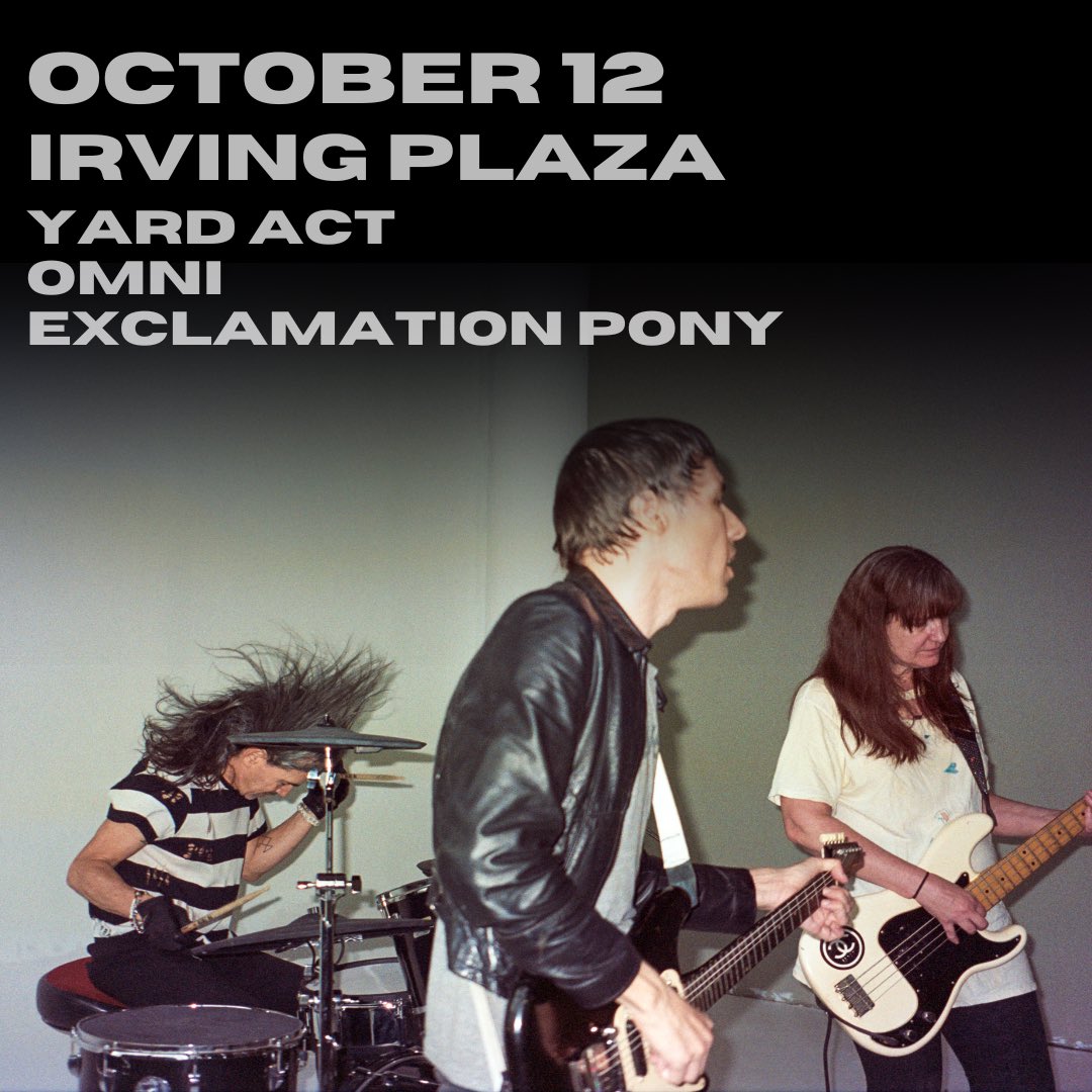 Happy Friday everyone :) Just a reminder that we will be opening for <a href="/YardActBand/">Yard Act</a> next Saturday <a href="/IrvingPlaza/">Irving Plaza</a>! So get down early…can’t wait! x