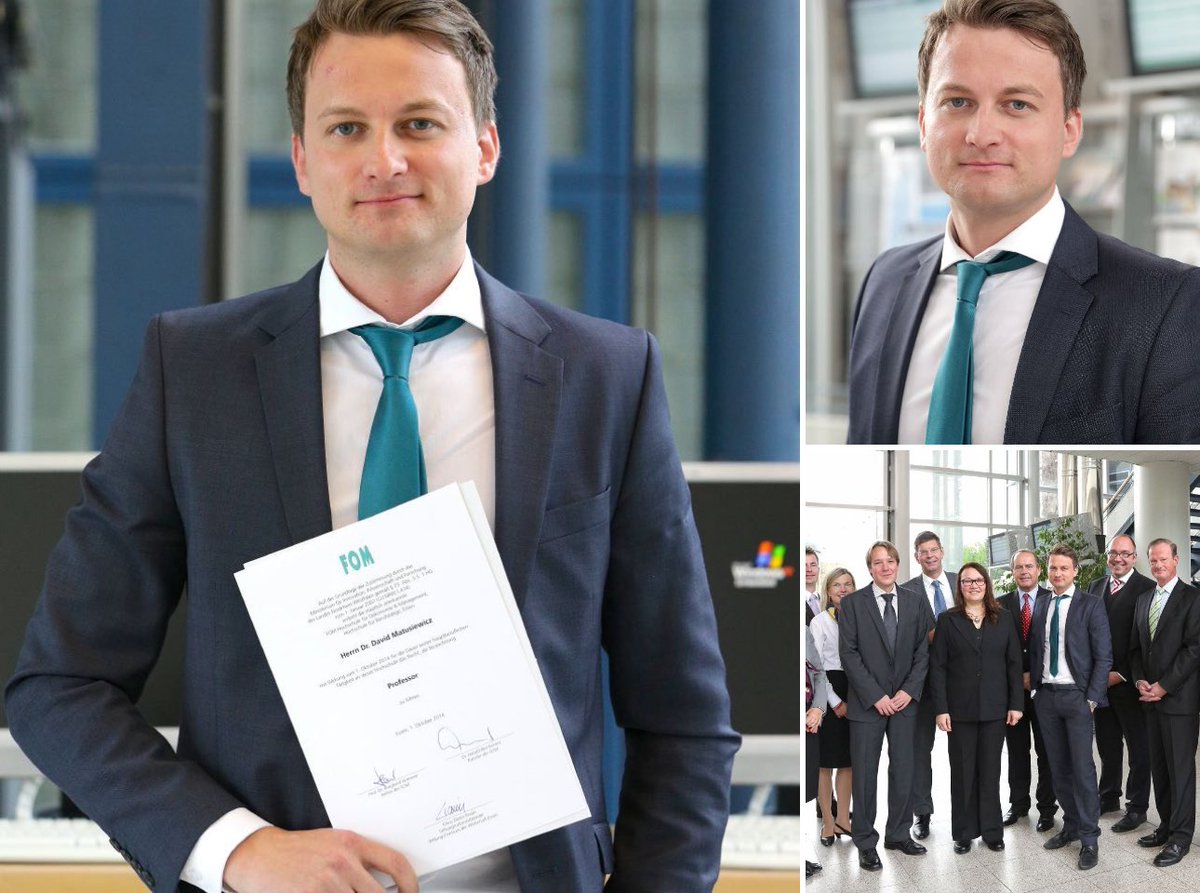 Prof. Dr. David Matusiewicz (@dmatusiewicz) on Twitter photo Vom Ersti zum Dekan in 10 Jahren
Vor ziemlich genau 10 Jahren wurde ich auf Grundlage der Zustimmung vom NRW-Ministerium für Innovation, Wissenschaft und Forschung bei der <a href="/FOMHochschule/">FOM Hochschule</a> zum #Professor ernannt. Und damit einer der jüngsten Dekane. linkedin.com/posts/profdavi… Vom Ersti zum Dekan in 10 Jahren
Vor ziemlich genau 10 Jahren wurde ich auf Grundlage der Zustimmung vom NRW-Ministerium für Innovation, Wissenschaft und Forschung bei der <a href="/FOMHochschule/">FOM Hochschule</a> zum #Professor ernannt. Und damit einer der jüngsten Dekane. linkedin.com/posts/profdavi…