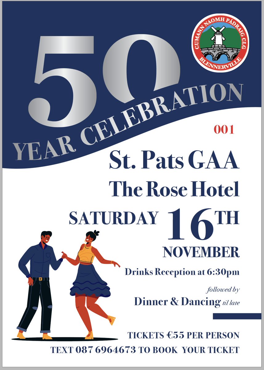 St Pats Blennerville (@stpatsgaaclub) on Twitter photo All can be revealed , dancing shoes at the ready 💃🕺 Book your ticket 🎟 Sure to be a great night of fun,craic and a trip down memory lane taking place at <a href="/rosehoteltralee/">rosehoteltralee</a> All can be revealed , dancing shoes at the ready 💃🕺 Book your ticket 🎟 Sure to be a great night of fun,craic and a trip down memory lane taking place at <a href="/rosehoteltralee/">rosehoteltralee</a>