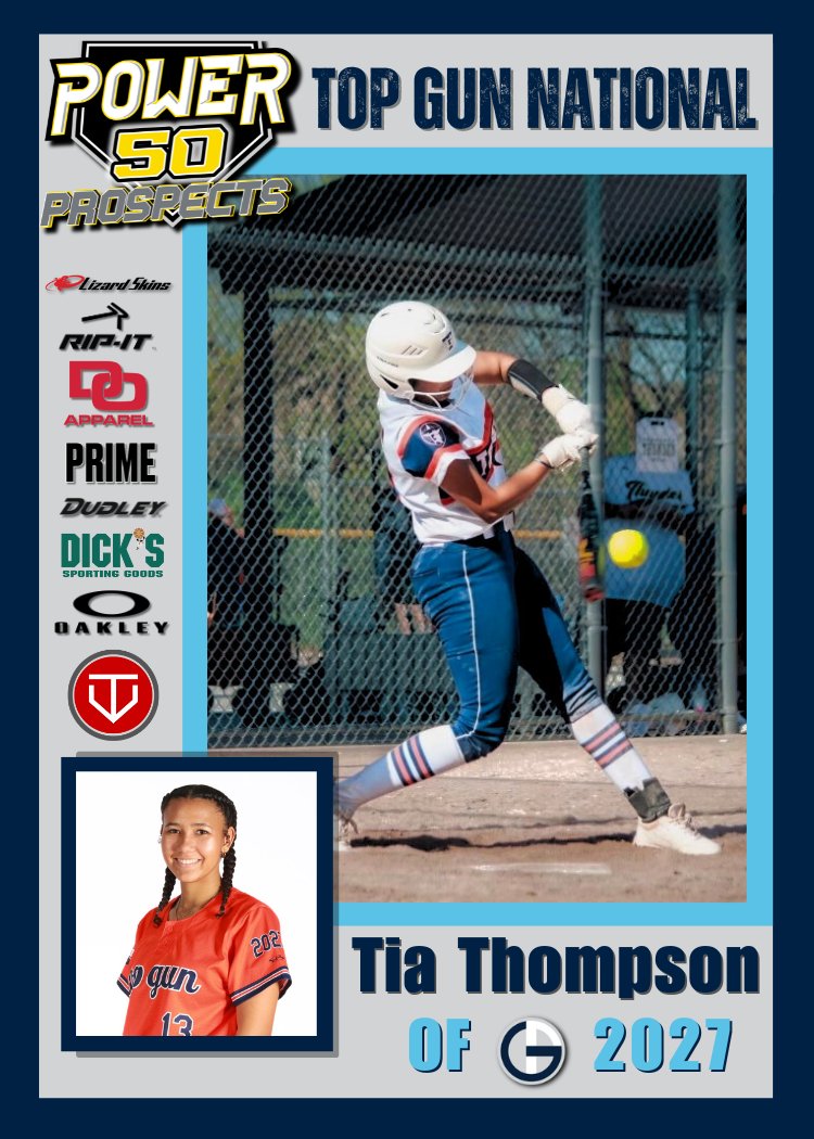 Top Gun Events-Talent (@tgetalent) on Twitter photo P50P Player Spotlight!
Tia Thompson | 2027 | OF | R/R | <a href="/TiaThompson_13/">Tiarra Thompson 2027</a>
November 17th, in Topeka KS. P50P Player Spotlight!
Tia Thompson | 2027 | OF | R/R | <a href="/TiaThompson_13/">Tiarra Thompson 2027</a>
November 17th, in Topeka KS.