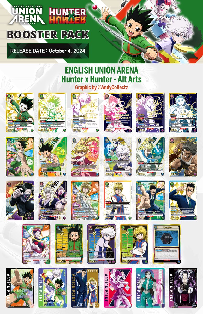 union arena hunter x hunter booster box Union Arena TCG: Hunter x Hunter Booster Box UE02BT main image 0
