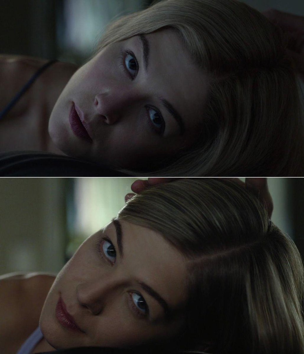 Hace 10 años (DIEZ AÑOS!) que se estrenó Gone Girl. 

Arriba, el primer plano de la peli. Abajo, el último.