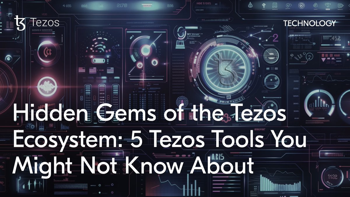 tezos's tweet photo. The #Tezos ecosystem is packed with powerful tools! Check out these 5 hidden gems that @Crypt0nio from @TezosCommons has rounded up for you! 👏

Let’s go 👇🧵

(1/7) https://t.co/oFp04r8sHE