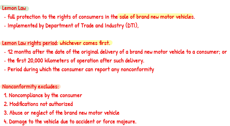 _skywoo's tweet photo. Philippine Lemon Law
#studytwt_RFBT https://t.co/V2wM579pyb