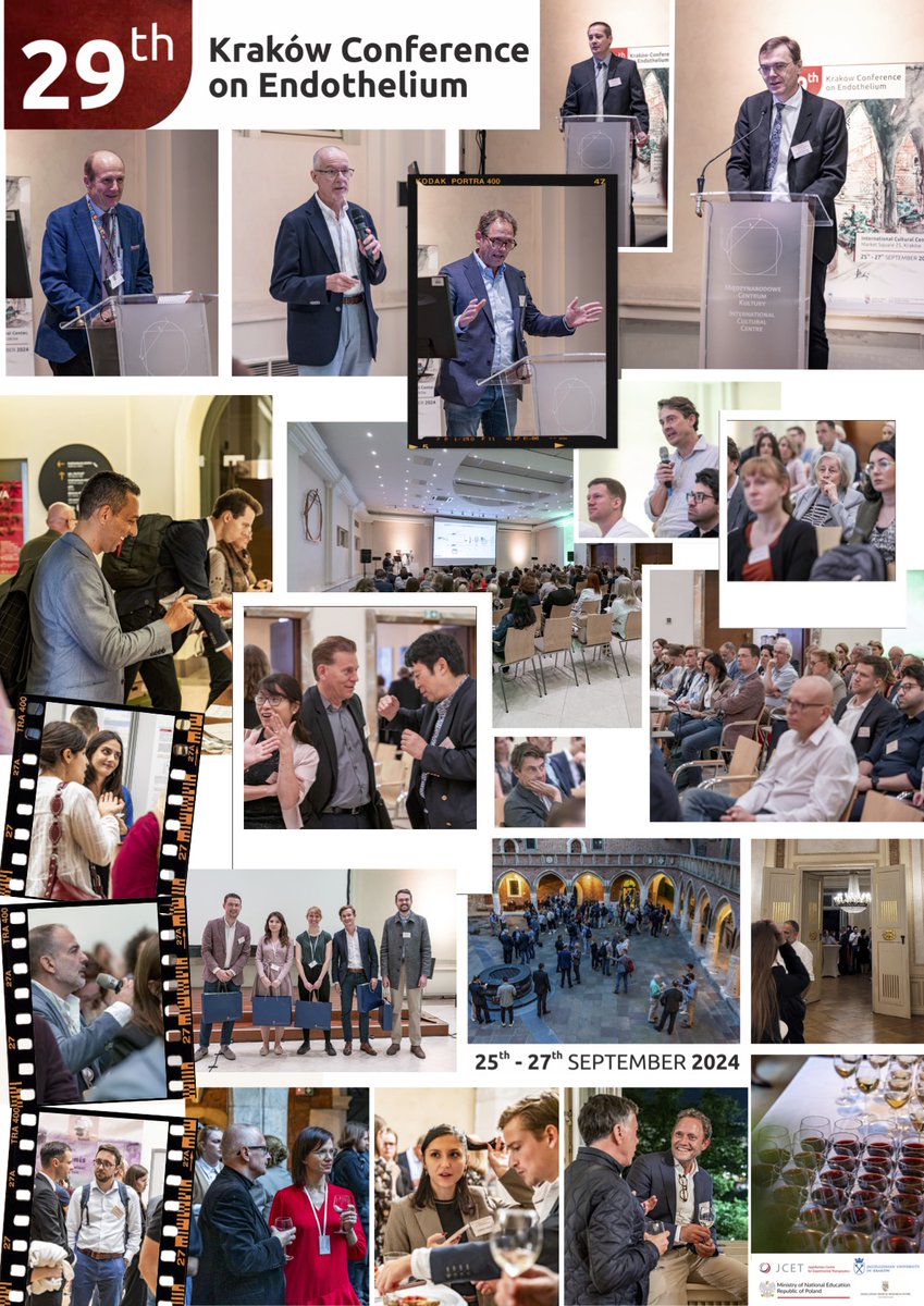The 29th Krakow Conference on Endothelium was absolutely stunning. Great Science in a gorgeous city. Thank you Dr. Stefan Chlopicki for inviting so many of our researchers!
