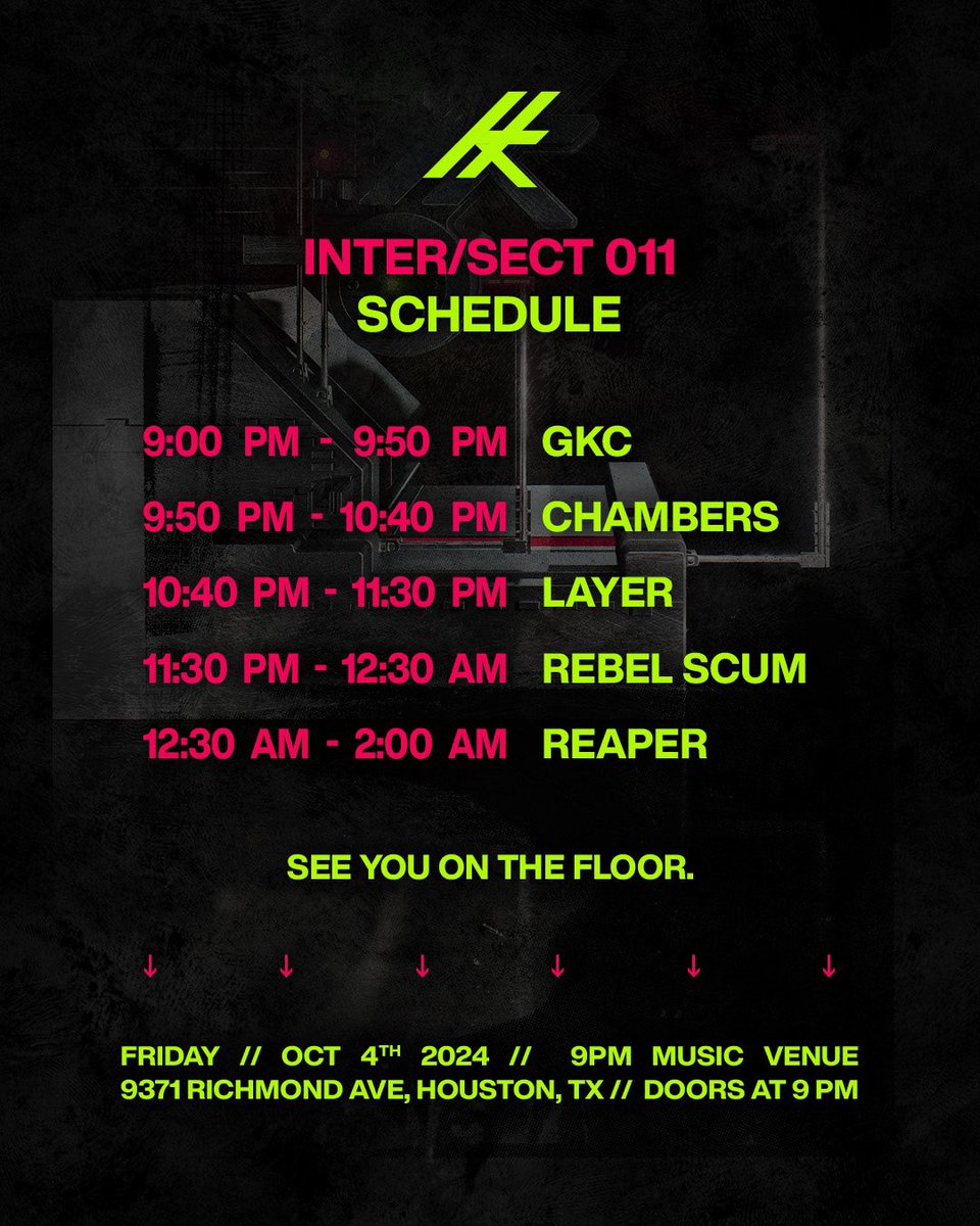 Houston we finally making our debut TONIGHT with <a href="/reapernoises/">💀 REAPER 💀</a>, alongside <a href="/rebelscummusic/">Rebel Scum</a>, Layer, <a href="/chambers_dnb/">Garrett/Chambers</a> &amp; GKC at 9PM. Don’t miss out ⚡️