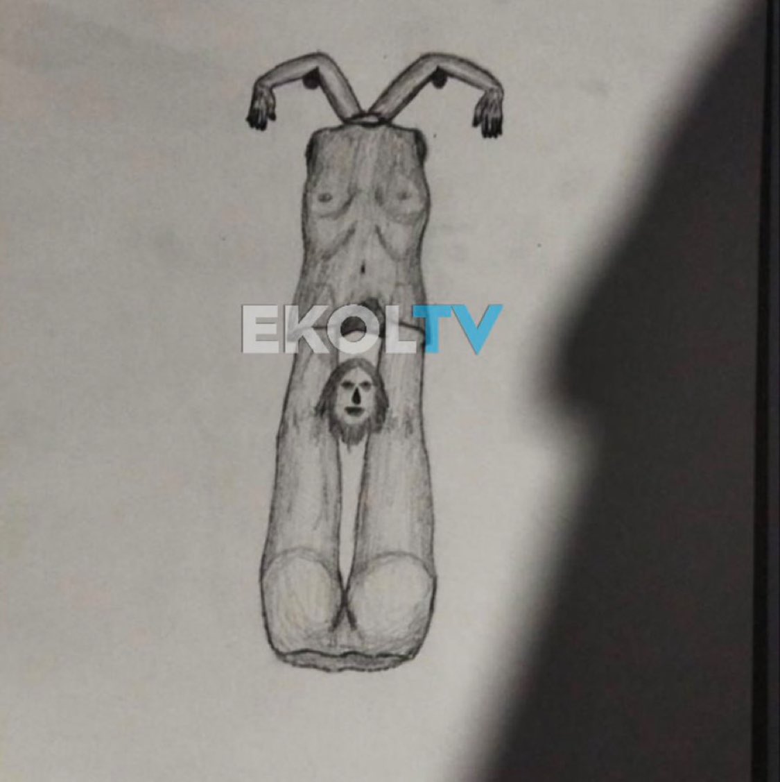 tugberk37's tweet image. Yahudi Cem Garipoğlu’nun otopsi sonucunu beklerken bugün iki kadın daha başı kesilerek öldürüldü.

1. Görsel katilin evinin duvarına çizdiği resim. Şeytani bir ayinin simgesi.

İslam düşmanı sapık katiller ayin adı altında insanları öldürüyor, oto boka yorum yapanlar neredesiniz?