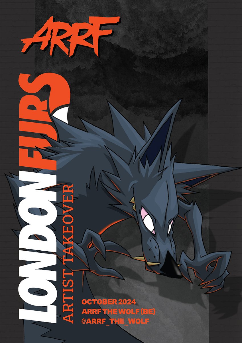 12th October will be our 7th and final ARTIST TAKEOVER event of the year! And we've got someone very special to announce...

⚠️ LondonFurs x Arrf (Instagram: arrf_the_wolf) ⚠️

Grab your FREE amazing Limited Edition poster (only 100 avail) and visit Arrf's Dealer's Table!