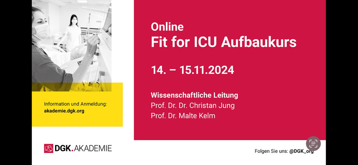 AG3 - Kardiovaskuläre Intensiv- und Notfallmedizin (@dgk_ag3) on Twitter photo Fit 4 ICU - Aufbaukurs. Es sind noch Plätze frei! Der beliebte Vertiefungskurs 🧭📖 findet dieses Mal wieder komplett online 💻 unter der Leitung von Prof. Jung <a href="/cjungMD/">Christian Jung</a> statt. Anmeldung unter Akademie.dgk.org - Herzlich Willkommen Fit 4 ICU - Aufbaukurs. Es sind noch Plätze frei! Der beliebte Vertiefungskurs 🧭📖 findet dieses Mal wieder komplett online 💻 unter der Leitung von Prof. Jung <a href="/cjungMD/">Christian Jung</a> statt. Anmeldung unter Akademie.dgk.org - Herzlich Willkommen