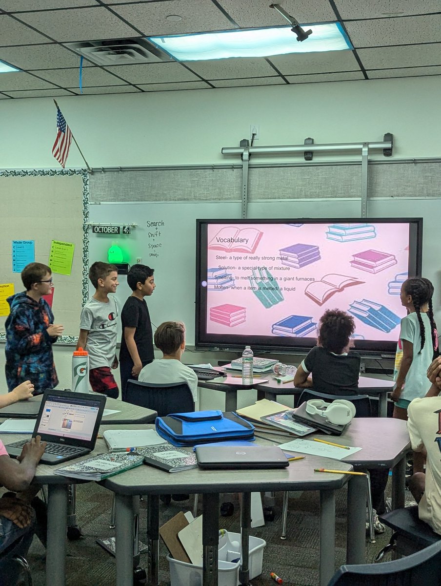 Look at these scientific Cubs presenting their group project on particles of matter, solid, liquids and gases. They read a content related book from <a href="/McGrawHillK12/">McGraw Hill PreK-12</a> and then used that to summarize and present important information! <a href="/BearCreekElem/">Bear Creek</a> #teambce