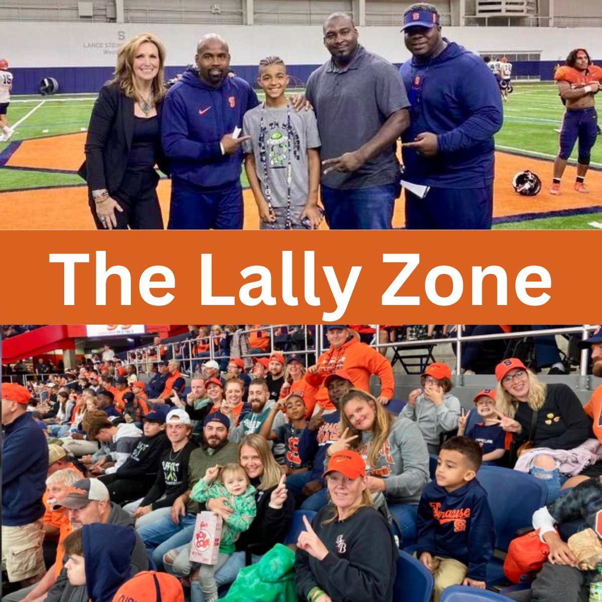 #LallyZone @ #JMAWirelessDome gained special meaning this Sept for National #ChildhoodCancerAwareness Month. Maureen’s Hope families &amp; staff joined us to honor the brave children fighting cancer. We are proud to support the <a href="/Lallyfoundation/">Lallyfoundation66</a> in uniting the CNY community.