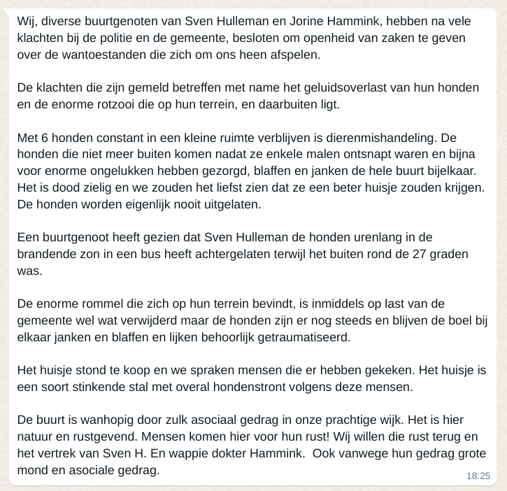 Waarheidsven's tweet photo. #getuigenis: "het huisje is een soort stinkende stal met overal hondenstront"
#Hulleman schetst graag het beeld dat hij een dierenliefhebber is, helaas staat de werkelijkheid ver af van dit plaatje. Red deze honden!
#dierendag #ongeschikt #ScamVanSven #baudet #Jorclinic https://t.co/BhKIG8gXd0