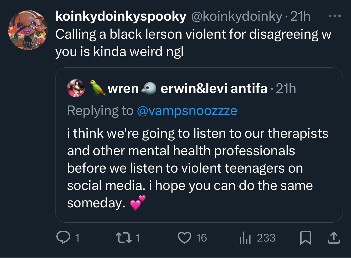 On a side note, koinky still has the problem of accusing anyone who is critical of someone irrelevant to race of being racist because the critique is directed towards someone who happens to be black.