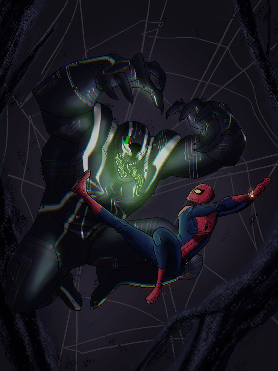 Older Spider-Man V Venom piece I did for a diys on instagram
