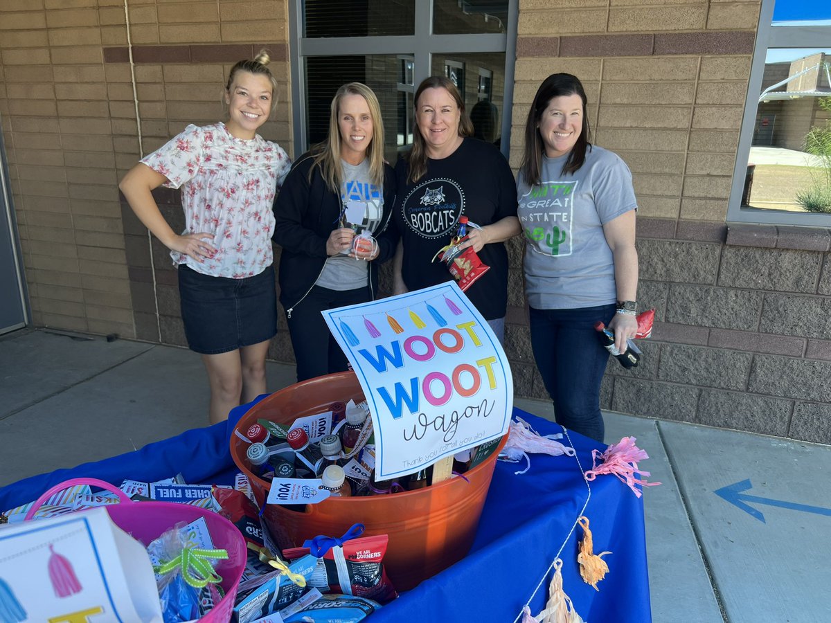 To celebrate and show appreciation to our staff for an amazing quarter 1, Principal Colangelo went around with the "Woot Woot Wagon" for a yummy treat and drink! We are blessed with such an awesome team! <a href="/DVUSD/">Deer Valley Unified School District</a> <a href="/DrFinchDVUSD/">Curt Finch, PhD</a> <a href="/AdminLeadServe/">Administrative Leadership & Services</a> <a href="/tony_galietti/">Tony Galietti</a> <a href="/ptseunis/">Paula Tseunis, Ed.d</a>