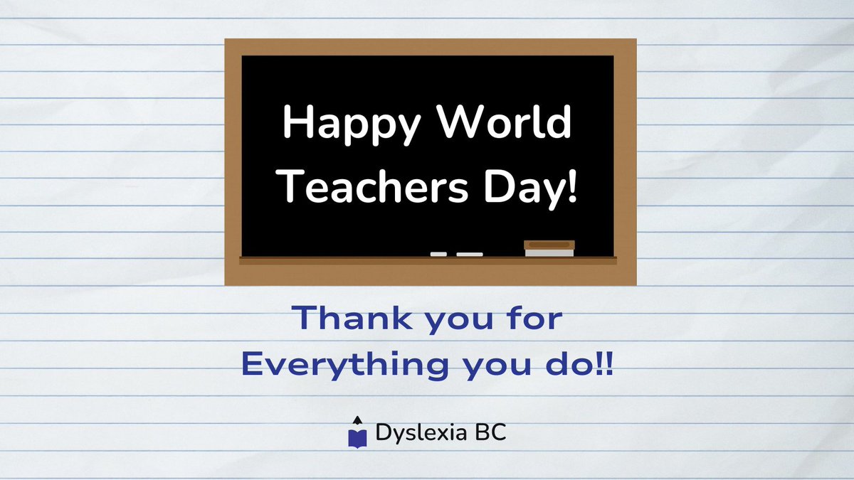 DyslexiaBC's tweet image. Thank you teachers for everything you do!!
#bced #bcpoli #bctf