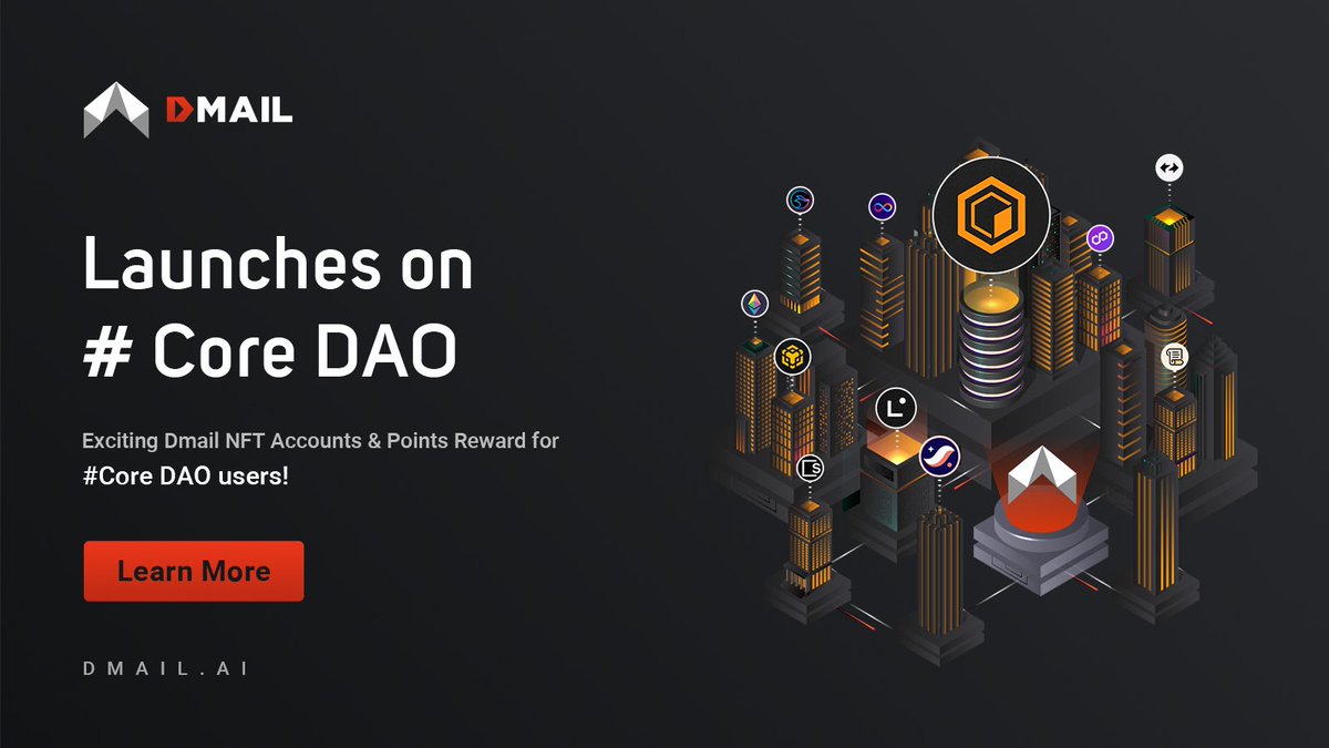 purecrypto_'s tweet photo. Exciting News!

Dmail Network Continues to Make Strides!

 Dmail Network has achieved another milestone! The team's dedication and hard work have paid off, and I am proud to share the latest developments.

Dmail Network Now Live on Core DAO!

In a significant move, Dmail Network has officially launched on Core DAO (@Coredao_Org), expanding its reach and capabilities.

Free Mint Your Unique Dmail NFT Account!

As a Core user, you can now mint a unique 8-11 digit Dmail NFT account for FREE! This exclusive opportunity allows you to secure your personalized account and unlock the full potential of Dmail Network.

*Experience Encrypted Messaging on Core Chain*

Enjoy seamless, secure messaging on the Core Chain, leveraging Dmail's cutting-edge encryption technology.

MailtoEarn: Get 100 Dmail Points Daily!

Take your Dmail experience to the next level with MailtoEarn! Simply use Dmail on Core Chain and earn an extra 100 Dmail Points daily.

Get Started Today

Ready to explore the future of secure messaging? Login to Dmail Network now and discover the power of decentralized communication:

Join the Dmail community and stay updated on the latest developments:

https://t.co/R730v6tVPW

#Dmail