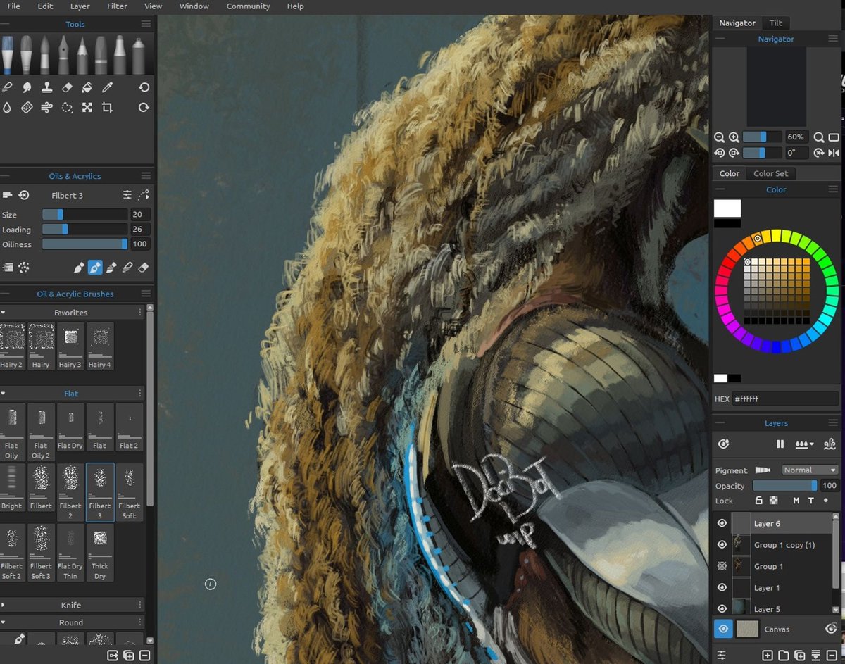I thought I'd share this wip here too, just 'cause I really really love curly hair on anthro OCs 💚

Worked on this yesterday or the day before, fell asleep in the middle of it. Hopefully I'll finish later this month, inbetween other things on my todo list