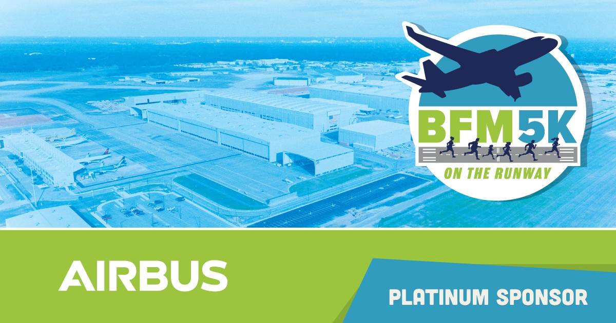 🌟 A Huge Thank You to Airbus! 🌟

We’re excited to have Airbus back as a Platinum Sponsor of this year’s BFM 5K! ✈️🎉

Your continued support helps make this event possible, and we’re grateful for your commitment to our community and this exciting race.

#PlatinumSponsor #BFM5K