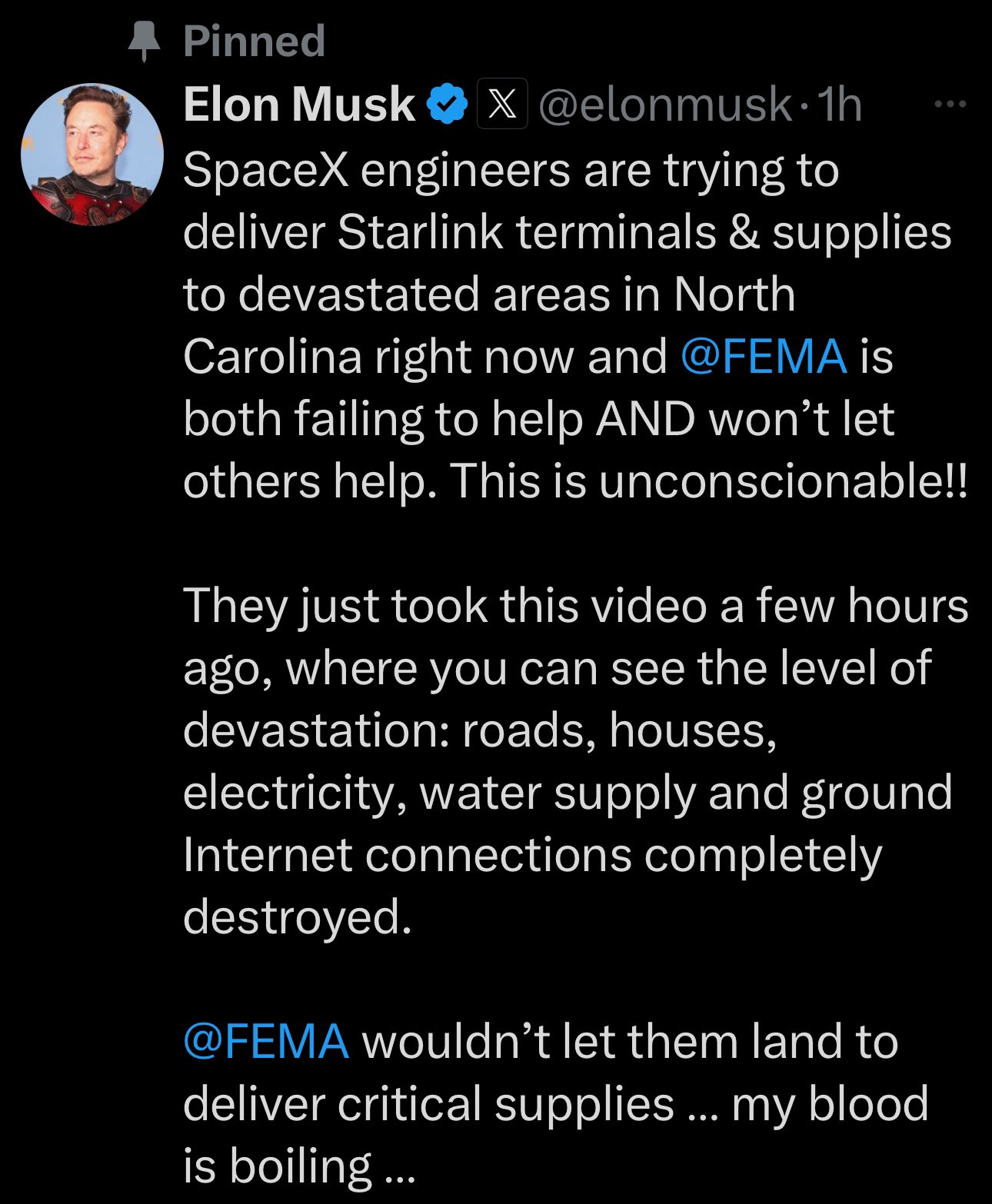 Pattye 🦉🇺🇲 🇺🇦 on X: "DO YOU KNOW WHAT IS UNCONSCIONABLE E*LO*N? The  fact that @MikeJohnson vetoed a bill yesterday to allow more needed funds  to @fema. Exactly, while they are dealing