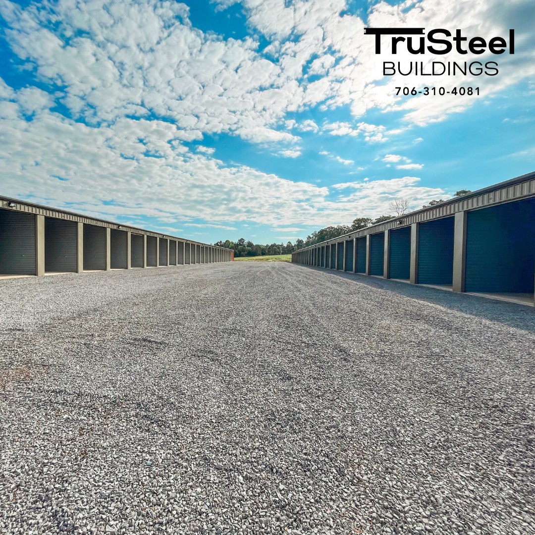 sethdmccart's tweet image. &quot;TruSteel building&apos;s brings another mini-storage facility to life!  Ready for your own build? Contact us today! #ministorage #selfstorage #SteelInAction&quot;