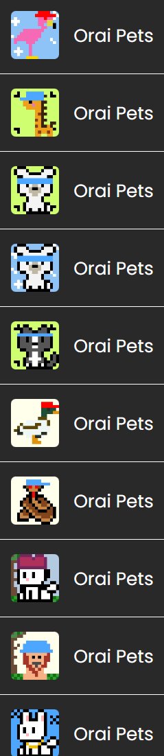 Another $ORAI NFT collection launched on <a href="/ProtocolTalis/">Talis Protocol</a>
Minted some @ORAI_pets
Looking cute and they can accompany my
<a href="/LastSamorais/">The Last Samorais</a> ^^

OG phase mint is live!