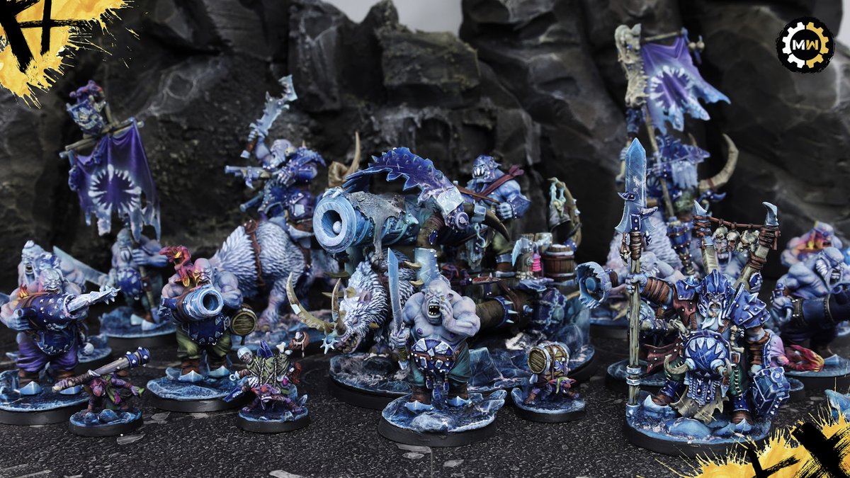 minis_for_war's tweet image. They&apos;re not just hungry, they&apos;re hangry. And when they&apos;re hangry, the Mortal Realms better watch out! 🍖 👀
These Ogor Mawtribes are painted in an alternate color scheme as a fearsome Frost Ogres ❄️
Thinking out-of-the-box is our speciality! 📦 🖌️