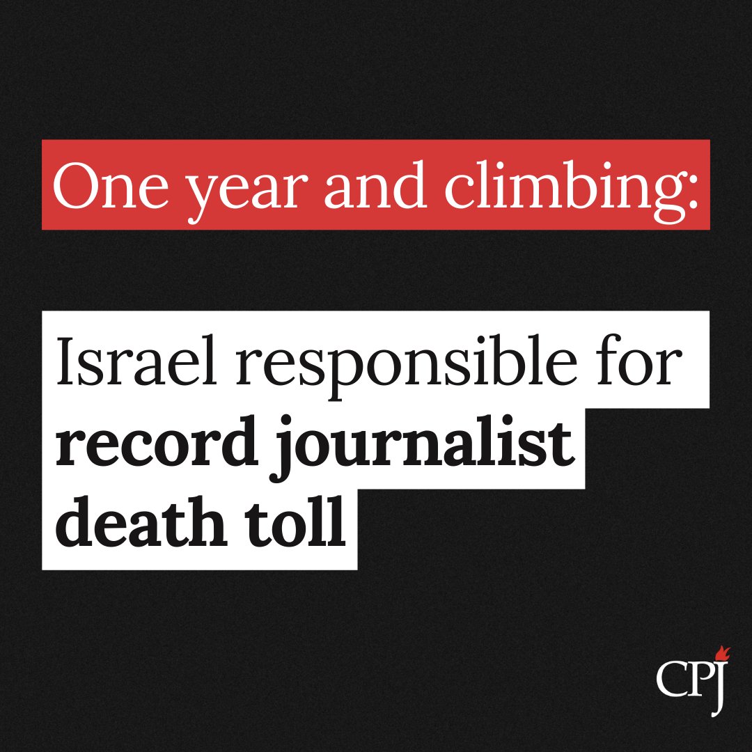 For nearly 12 months, CPJ has painstakingly documented the ways in which Israel's conduct of the war has exacted an unprecedented toll on Palestinian journalists and the region’s media landscape. One year on, the impact is devastating. Read more: cpj.org/2024/10/one-ye…