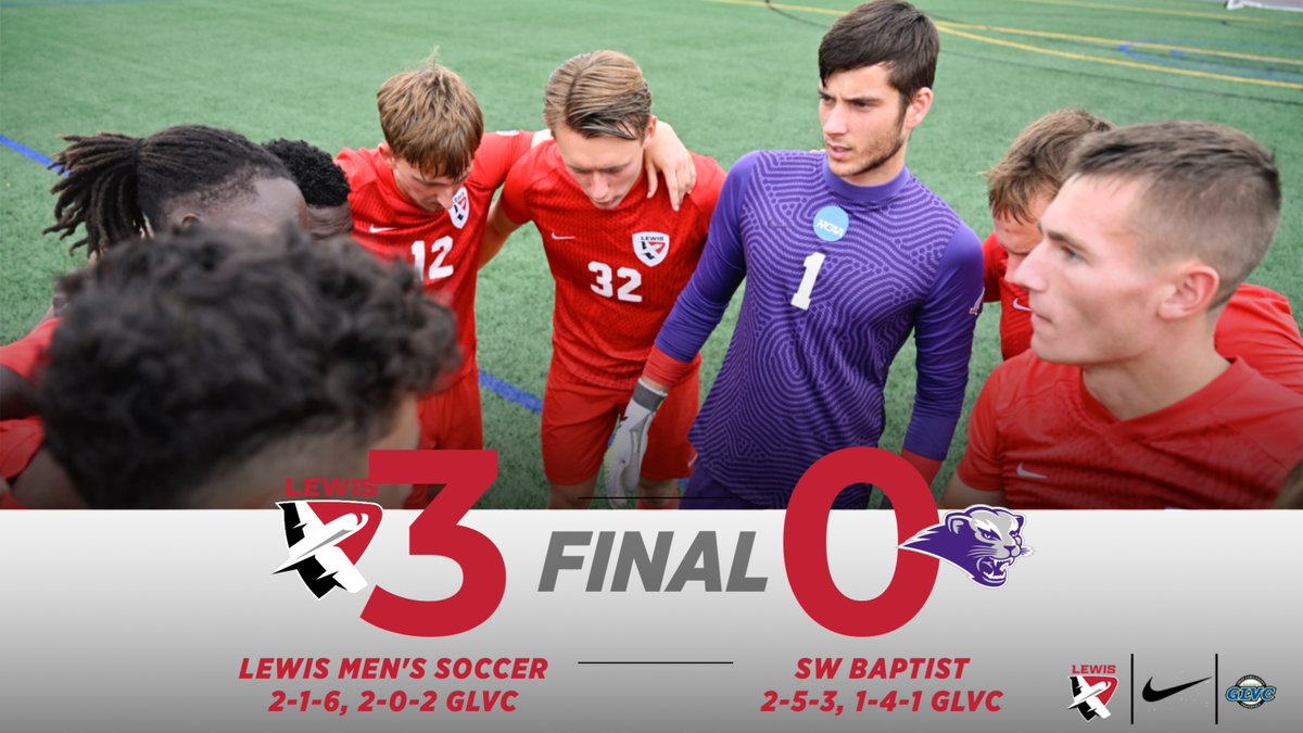 FINAL

<a href="/LewisMSoccer/">Lewis Men's Soccer</a> 3
Southwest Baptist 0

#FlyAsOne