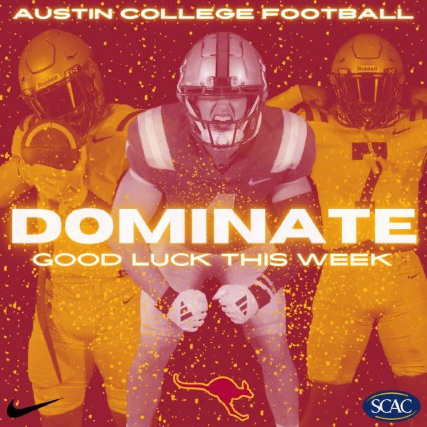 Appreciate it <a href="/Coach_Love8/">George Love</a>  <a href="/RoosFootball/">Austin College ’Roos Football</a>