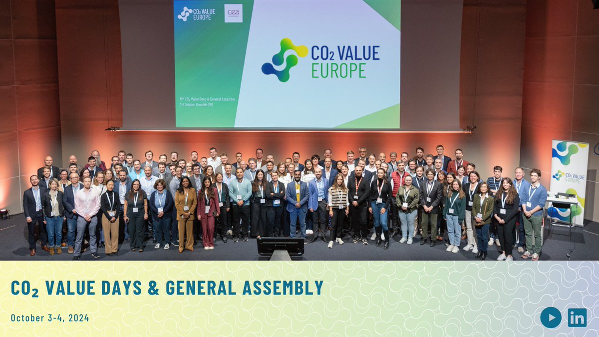 CO₂ Value Europe (@co2valueeu) on Twitter photo <a href="/WalterEevers/">Walter Eevers</a> <a href="/GregGtarcher/">Greg Archer</a> <a href="/ENGIEgroup/">ENGIE</a> <a href="/Norsk_e_Fuel/">Norsk e-Fuel</a> <a href="/Veolia/">Veolia</a> <a href="/LanzaTech/">LanzaTech Global</a> @CarbonrecyclePR <a href="/VITObelgium/">VITO</a> After 2 days of collaboration, the 8th CO2 Value Days & General Assembly ended! We explored #CCU developments, financing & certifying the CCU value chain, future strategies, & impactful 🇪🇺 projects.
Huge thanks to <a href="/CEA_Liten/">CEA-Liten</a> for hosting and to all who joined! See you next year! <a href="/WalterEevers/">Walter Eevers</a> <a href="/GregGtarcher/">Greg Archer</a> <a href="/ENGIEgroup/">ENGIE</a> <a href="/Norsk_e_Fuel/">Norsk e-Fuel</a> <a href="/Veolia/">Veolia</a> <a href="/LanzaTech/">LanzaTech Global</a> @CarbonrecyclePR <a href="/VITObelgium/">VITO</a> After 2 days of collaboration, the 8th CO2 Value Days & General Assembly ended! We explored #CCU developments, financing & certifying the CCU value chain, future strategies, & impactful 🇪🇺 projects.
Huge thanks to <a href="/CEA_Liten/">CEA-Liten</a> for hosting and to all who joined! See you next year!