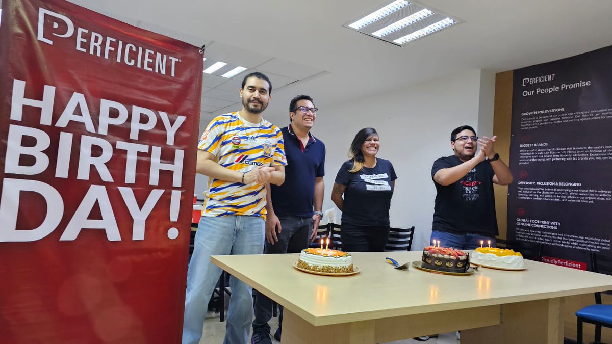 PerficientLATAM's tweet image. 🎉 ¡En @PerficientLATAM celebramos los cumpleaños con mucha alegría! 🎂

Nos encanta festejar a nuestros compañeros y agradecerles por ser parte de nuestra familia. ¡Que nunca falten las sonrisas y las felicitaciones en su día especial! 🥳🎶

#LifeAtPerficient #PerficientCulture