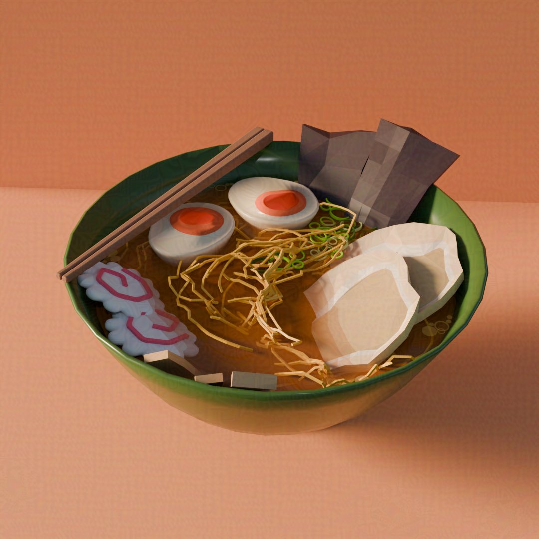 Canon event: doing the ramen bowl tutorial from the Queen of Blender herself <a href="/azuubanana/">Azusa Tojo</a> 

I'm so hungry now, anyone got any ramen recommendations? 👀 Also I'm open for work! :D