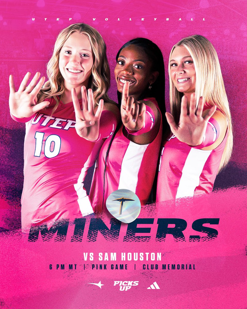 UTEP Volleyball (@utepvb) on Twitter photo #ClubMemorial ๐๐๐๐๐ ๐๐๐โผ๏ธ
๐ <a href="/BearkatsVB/">Sam Houston Volleyball</a>
๐ 6pm MDT
๐๏ธ bit.ly/4dA8d7L
๐ PINK OUT
๐บ ESPN+ | tinyurl.com/msknztb2
๐ Live Stats | bit.ly/utepvblivestats #ClubMemorial ๐๐๐๐๐ ๐๐๐โผ๏ธ
๐ <a href="/BearkatsVB/">Sam Houston Volleyball</a>
๐ 6pm MDT
๐๏ธ bit.ly/4dA8d7L
๐ PINK OUT
๐บ ESPN+ | tinyurl.com/msknztb2
๐ Live Stats | bit.ly/utepvblivestats