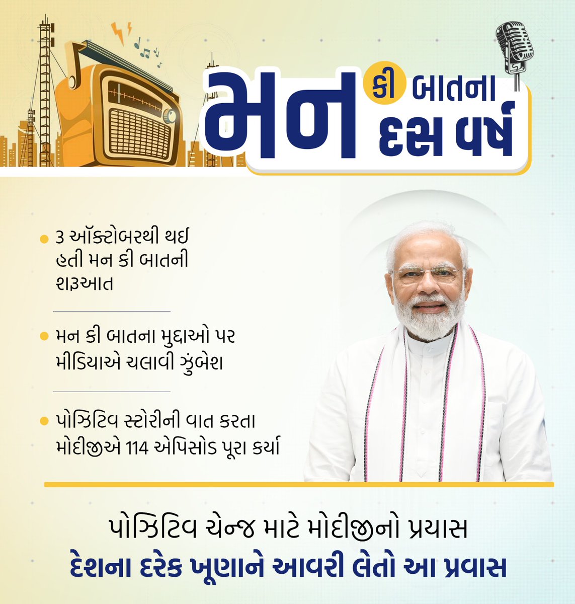 AlokWaghmale's tweet image. 10 Years Of Mann Ki Baat #MannKiBaat #PMNarendraModiji