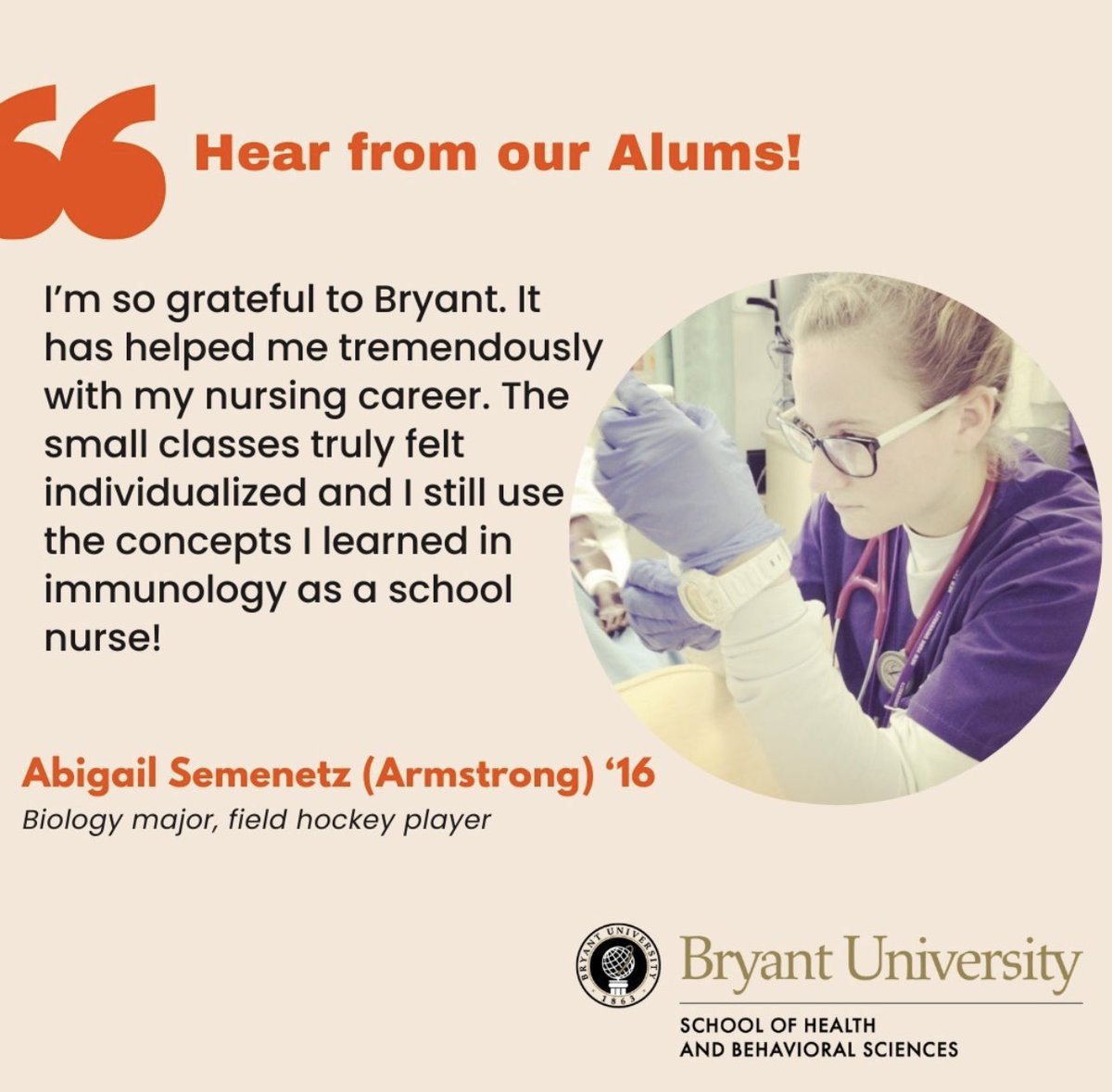 BryantU_Health and Behavioral Sciences (@bryantuhealth) on Twitter photo 
